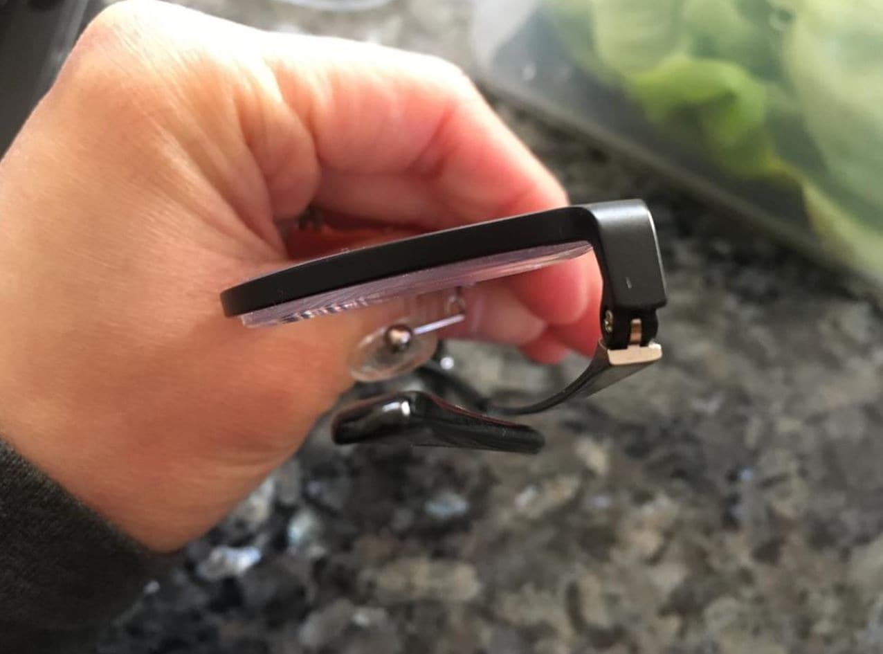 Left side of the glasses