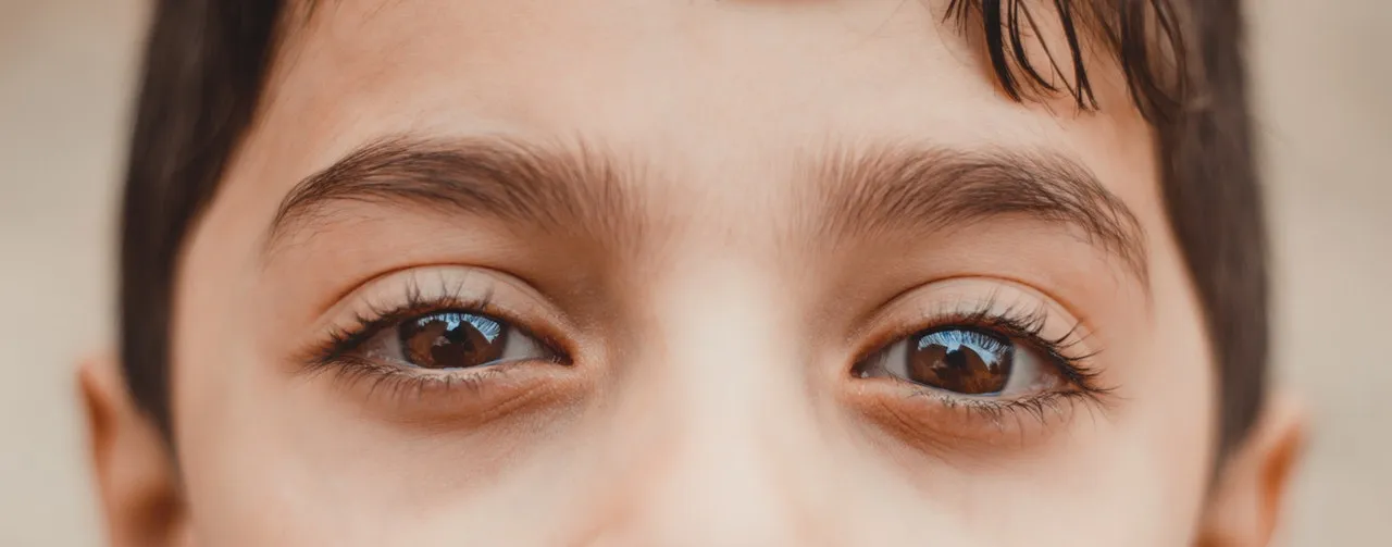 Close-up of a person's eyes