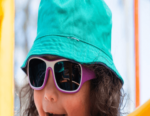 Kid wearing Sunglasses